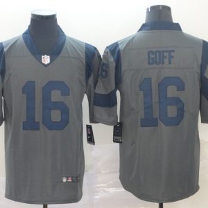 Nike Los Angeles Rams #16 Jared Goff Grey Inverted Legend Men Jersey