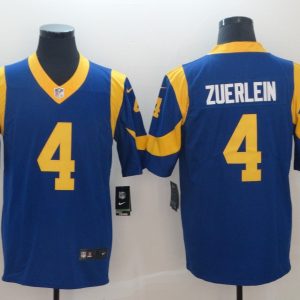 NFL Los Angeles Rams #4 Zuerlein Blue Vapor Untouchable Limited NFL Jersey