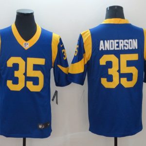 NFL Los Angeles Rams #35 Anderson Blue Vapor Untouchable Limited NFL Jersey