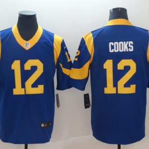 NFL Los Angeles Rams #12 Cooks Blue Vapor Untouchable Limited NFL Jersey