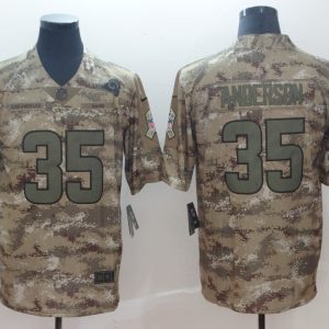 Men's Nike Los Angeles Rams #35 Anderson Salute To Service Jersey