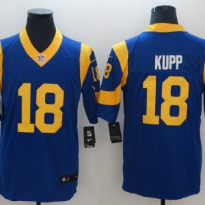 NFL Los Angeles Rams #18 Kupp Goff Blue Vapor Limited Jersey
