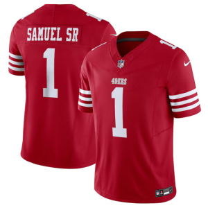 Men's San Francisco 49ers #1 Deebo Samuel Red F.U.S.E. Vapor Untouchable Limited Jersey