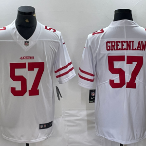 Men's San Francisco 49ers ##57 Greenlaw White Vapor Untouchable Limited Jersey