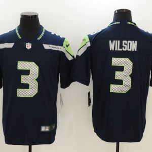 Mens NFL Seattle Seahawks #3 Wilson D.Blue Vapor Limited Jersey