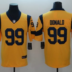 NFL Los Angeles Rams #99 Donald YellowVapor Limited Jersey