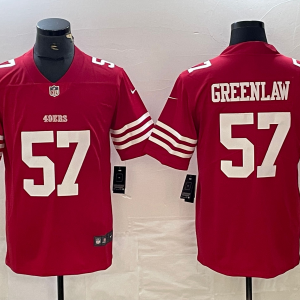 Men's San Francisco 49ers ##57 Greenlaw Red Vapor Untouchable Limited Jersey