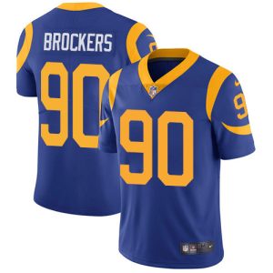 NFL Los Angeles Rams #90 Brockers Blue Vapor Limited Jersey