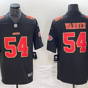 Men's San Francisco 49ers #54 Fred Warner Black Vapor Untouchable Limited Jersey