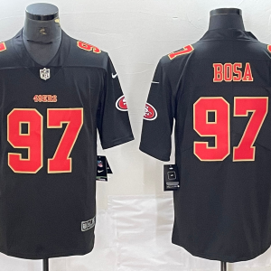 Men's San Francisco 49ers #97 Nick Bosa Black Vapor Untouchable Limited Jersey