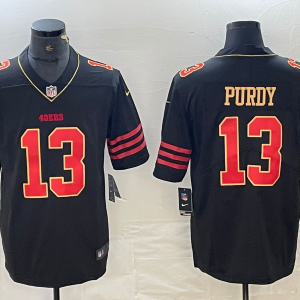 Men's San Francisco 49ers #13 Brock Purdy Black Vapor Untouchable Limited Jersey