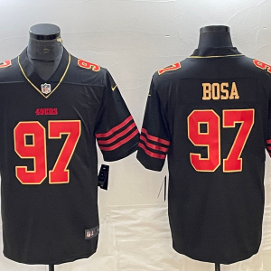 Men's San Francisco 49ers #97 Nick Bosa Black Vapor Untouchable Limited Jersey