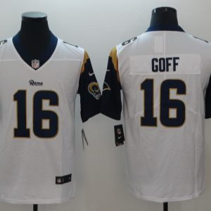 NFL Los Angeles Rams #16 Goff White Vapor Limited Jersey
