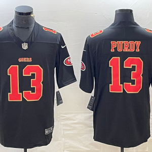 Men's San Francisco 49ers #13 Brock Purdy Black Vapor Untouchable Limited Jersey