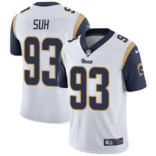 NFL Los Angeles Rams #93 Suh White Vapor Limited Jersey