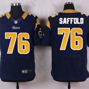 Nike St.Louis Rams #76 Saffold Blue Elite Jersey