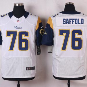 Nike St.Louis Rams #76 Saffold White Elite Jersey