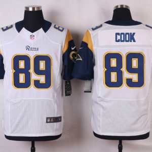 Nike St.Louis Rams #89 Cook White Elite Jersey