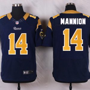 Nike St.Louis Rams #14 Mannion Blue Elite Jersey