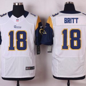 Nike St.Louis Rams #18 Britt White Elite Jersey