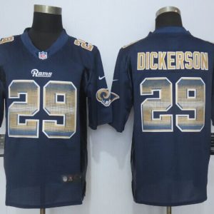 2015   New Nike St.Louis Rams 29 Dickerson Navy Blue  Strobe Limited Jersey
