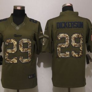New Nike St.Louis Rams 29 Dickerso Green Salute To Service Limited Jersey