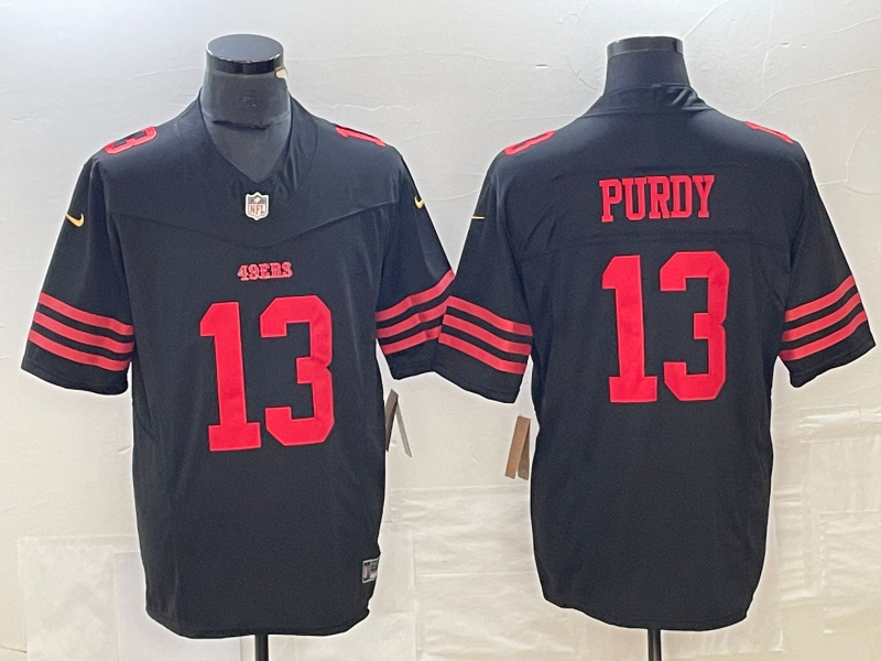 Men's San Francisco 49ers #13 Brock Purdy Black 2023 F.U.S.E. Vapor Untouchable Limited Jersey