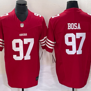 Men's San Francisco 49ers #97 Nick Bosa Red 2023 F.U.S.E. Vapor Untouchable Limited Jersey