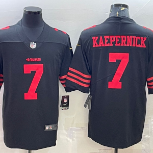 Men's San Francisco 49ers #7 Kaepernick 2022 New Black Vapor Untouchable Limited Jersey