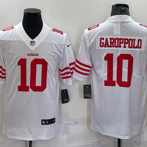 Men's San Francisco 49ers #10 Garoppolo 2022 New White Vapor Untouchable Limited Jersey
