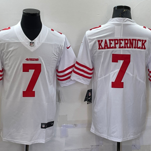 Men's San Francisco 49ers #7 Kaepernick 2022 New White Vapor Untouchable Limited Jersey