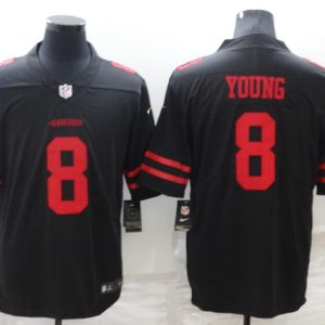 Men's San Francisco 49ers #8 Young Black Vapor Untouchable Limited Jersey