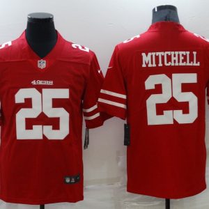 Men's San Francisco 49ers #25 Mitchell Red Vapor Untouchable Limited Jersey