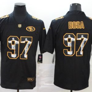 Men's San Francisco 49ers #97 Nick Bosa Black Fashiion Limited Jersey