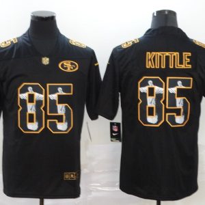 Men's San Francisco 49ers #85 George Kittle Black Fashiion Limited Jersey