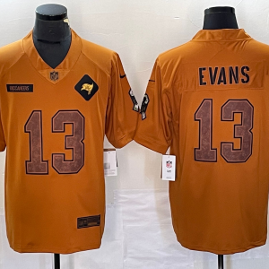 Men's Tampa Bay Buccaneers #13 Evans 2023 Brown Salute To Service Limited Jersey