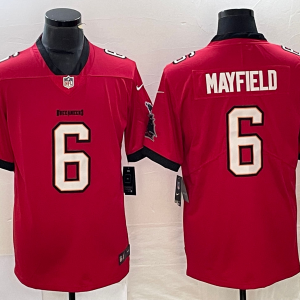 Men's Tampa Bay Buccaneers #6 Mayfield Red Vapor Untouchable Limited Jersey