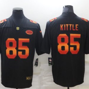 Men's San Francisco 49ers #85 Kittle 2020 Black Fashion Limited Jersey