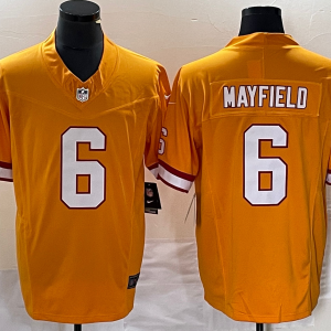 Men's Tampa Bay Buccaneers #6 Mayfield Orange 2023 F.U.S.E. Vapor Limited Throwback Jersey