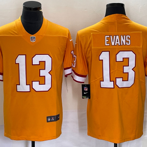 Men's Tampa Bay Buccaneers #13 Mike Evans Orange Throwback Vapor Untouchable Limited Jersey