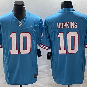 Men's Tennessee Titans #10 Hopkins Light Blue 2023 F.U.S.E. Vapor Limited Jersey