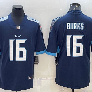 Men's Tennessee Titans #16 Burks Navy Vapor Untouchable Limited Jersey
