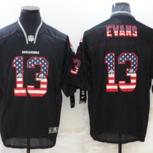 Men's Tampa Bay Buccaneers #13 Evans USA Flag Elite Jersey