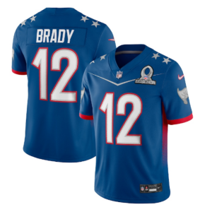 Men's Tampa Bay Buccaneers #12 Tom Brady 2022 Royal Pro Bowl Jersey