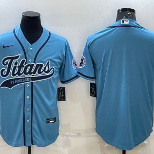 Men's Tennessee Titans Blue Baseball Nike Jersey
