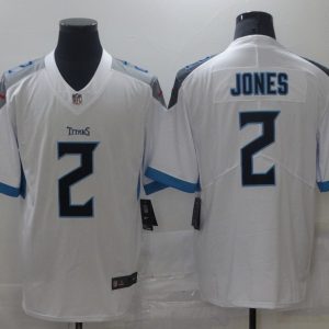 Men's Tennessee Titans #2 Jones White Vapor Untouchable Limited Jersey
