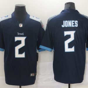 Men's Tennessee Titans #2 Jones Navy Vapor Untouchable Limited Jersey