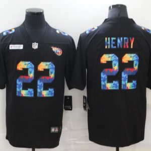 Men's Tennessee Titans #22 Derrick Henry 2020 Black Crucial Catch Limited Jersey