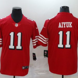 Men's San Francisco 49ers #11 Brandon Aiyuk Red 2020 Color Rush Limited Jersey