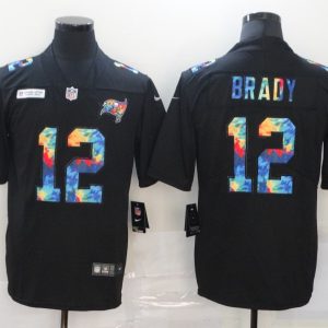 Men's Tampa Bay Buccaneers #12 Brady 2020 Black Crucial Catch Limited Jersey